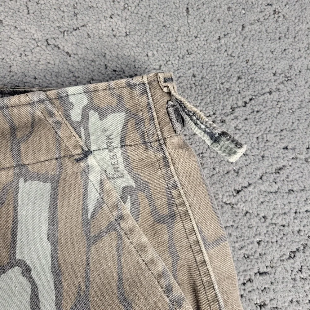 Vintage Duxbak Trebark Pants Mens 48x29 Camo Cargo Straight Leg Made In USA